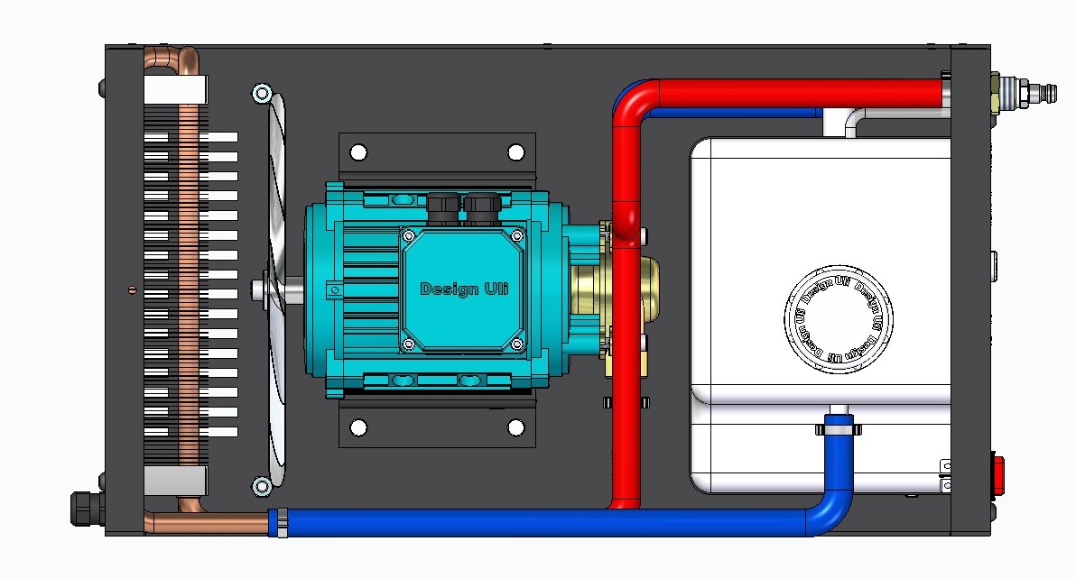 水冷却器设备模型